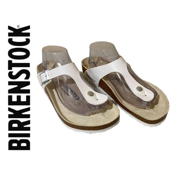 Birkenstock Shoes - NWOT Birkenstock Gizeh Birko-Flor White Sandals